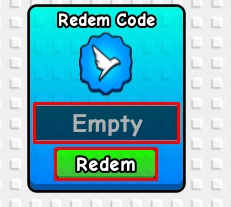 Diving For Brainrots enter codes box and redeem button