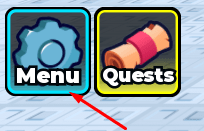 Menu icon in Collect The Flags