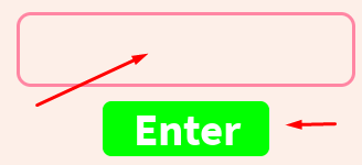 The blank codes box and Enter button in Makeup Store Together