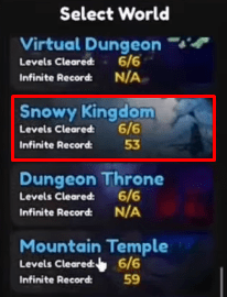 Anime Adventures Snowy Kingdom option