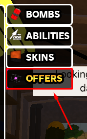 BOMBARD offers button