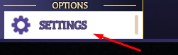 Settings button in Endless Cultivation