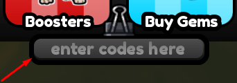 The enter codes here button in Doodle World