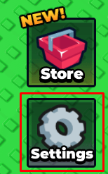 Mini Cup settings button