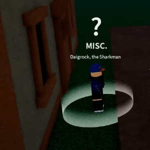 Blox Fruits Daigrock, the Sharkman NPC example