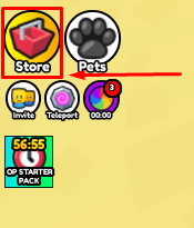 Aura Drill Block store button