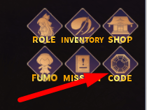 The Code button in Gensokyo Densetsu