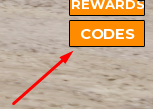 The CODES button in Stay Hard Run