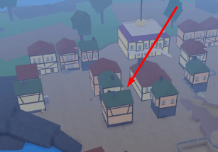 Blox Fruits Dark Step Pirate Village two buildings location