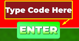 The "Type Code Here" box and ENTER button in Dragon Strong Lifters