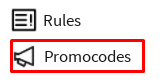 RO2016 promocodes button