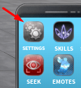 The Settings button in Chainsaw Man Devil's Heart