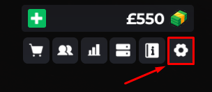 Eurotunnel, Border Roleplay settings icon