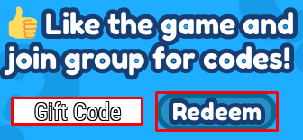 My Dream Island enter codes box and redeem button