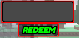 Aimbot FFA enter codes box and redeem button