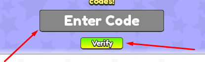 The Enter Code box and Verify button in Mutant Plants: Base Defense