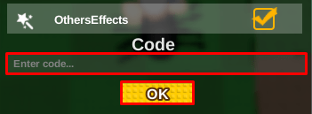 Stop the Zombie Plants enter codes box and ok button