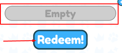 The codes section in PSZ: OG Enormous Reward