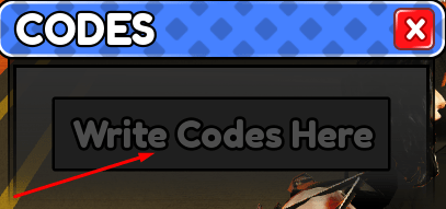 The Write Codes Here box in Cluck or Hide