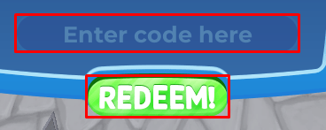 Firework Testground enter codes box and redeem button