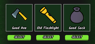 The trade screen after giving the Pelt Trader a Bunny Foot in 99 Nights in the Forest