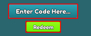 Steal a Capybara enter codes box and redeem button