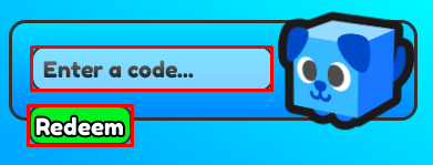 Drill Block Simulator enter codes box and redeem button