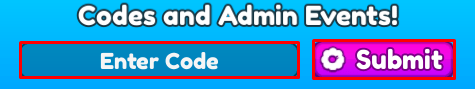 Make Your Pets Famous enter codes box and submit button