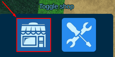 Totally Accurate Tops toggle shop button