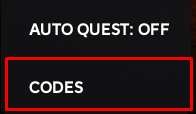 Vampire life codes button