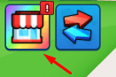 The shop icon in Golf Training