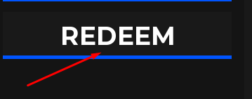REDEEM button in College Football