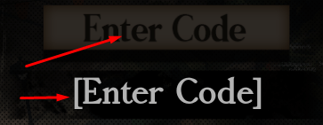 Enter Code box and Enter Code button to redeem codes in Untitled Attack on Titan