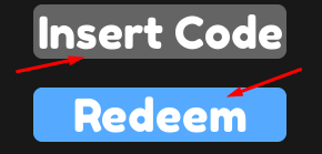 The "Insert Code" box and Redeem button in Are You Sure?