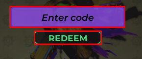Fix It Up enter codes box and redeem button