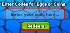 FREE SLAP TOWER enter codes box and redeem code button