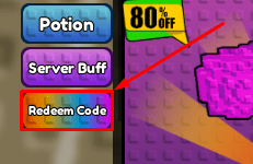Merge and Fight redeem code button