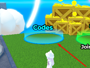The Codes area in Soul Element Battlegrounds