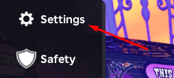 Settings button in Monster High