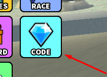 The CODE button in Dino World