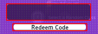 RogueRealms enter codes box and redeem button