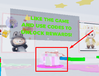 Labubu Trading pink gift area