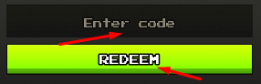 Enter code box and REDEEM button to use codes in Clean the Moon!