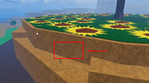 The hidden cave under where Diamond is located in Blox Fruits