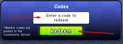 The codes section in Spin a Soccer Card