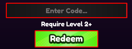 Anime Reversal enter codes box and redeem button