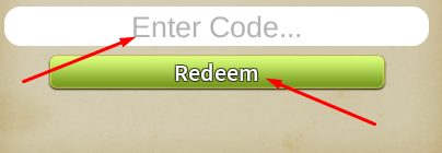 Enter Code box and Redeem button to redeem codes in SharkBite 2
