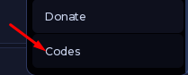 Codes button in Sorcerer Incremental