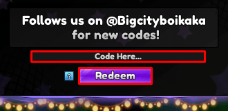 Anime Auto Chess enter codes box and redeem button