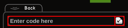 something evil will happen enter codes box and tick icon
